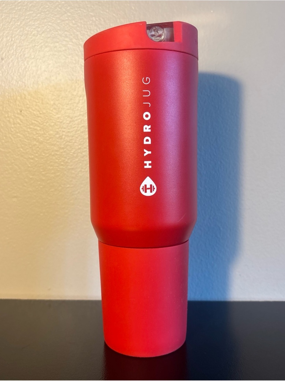 HydroJug Red Insulated Tumbler with Flip Lid